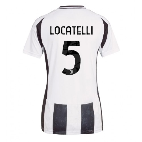 Dres Juventus Manuel Locatelli #5 Domaci za Žensko 2024-25 Kratak Rukav